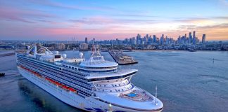 Grand Princess cruise ship in Melbourne, Australia