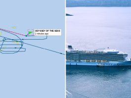 Female passenger overboard on Odyssey of the Seas