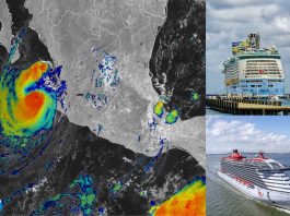 Hurricane Simon as disrupted several cruise ship itineraries.