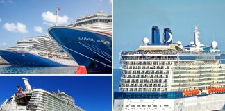 Cruise ship CDC inspection scores in August 2026