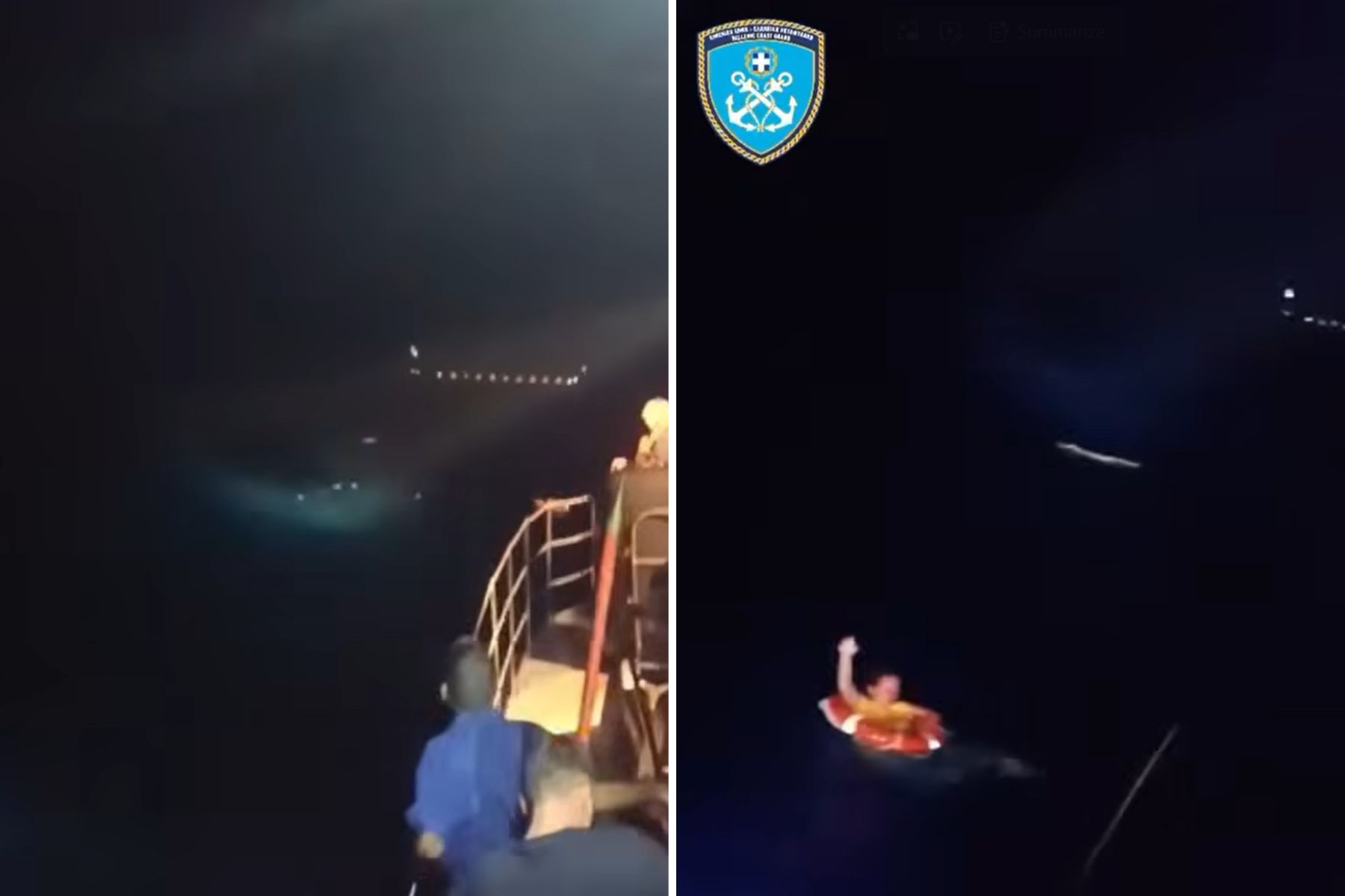 Coast Guard video of woman being rescued after 20 hours at sea