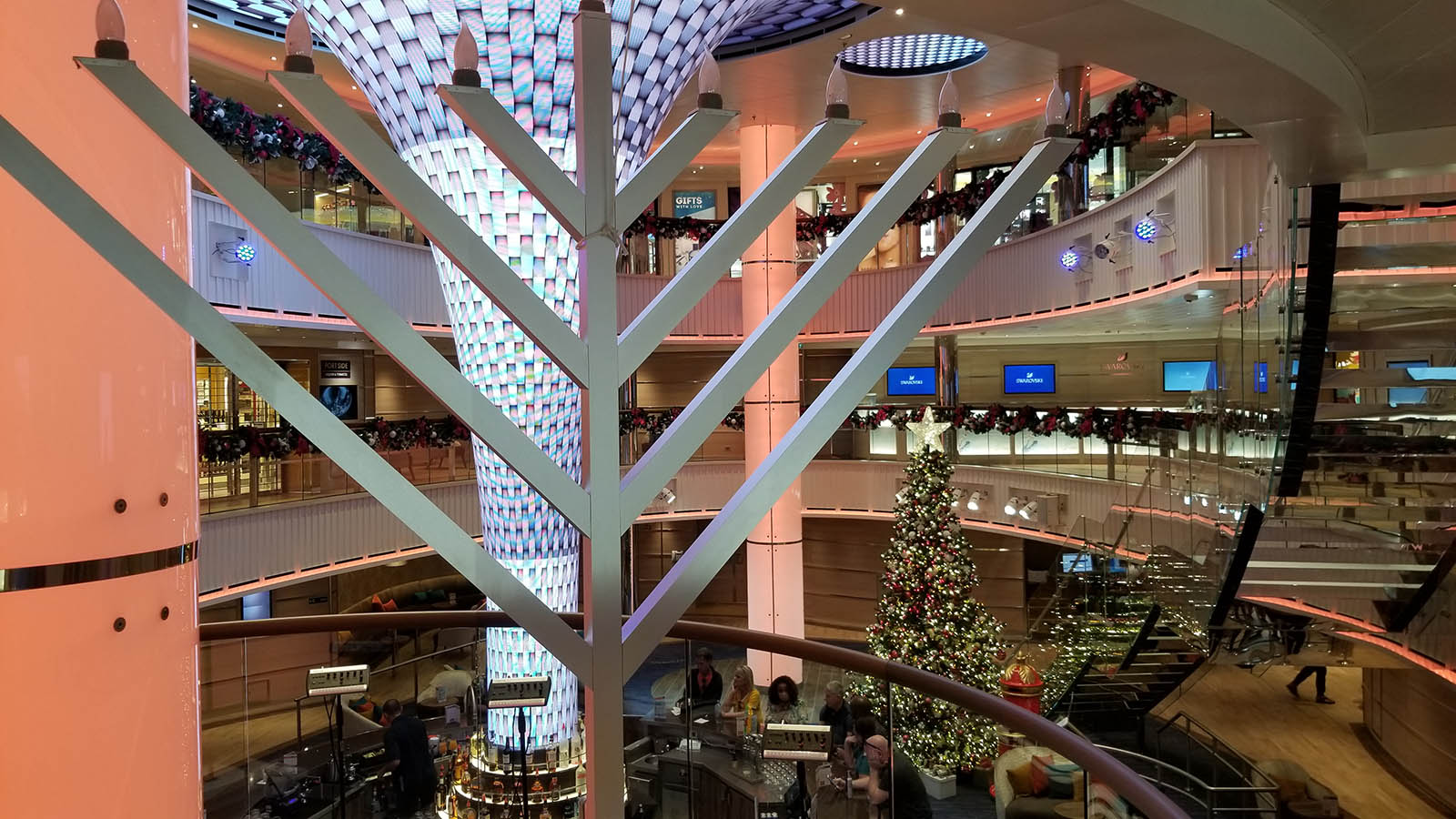menorah on Carnival Cruise Line