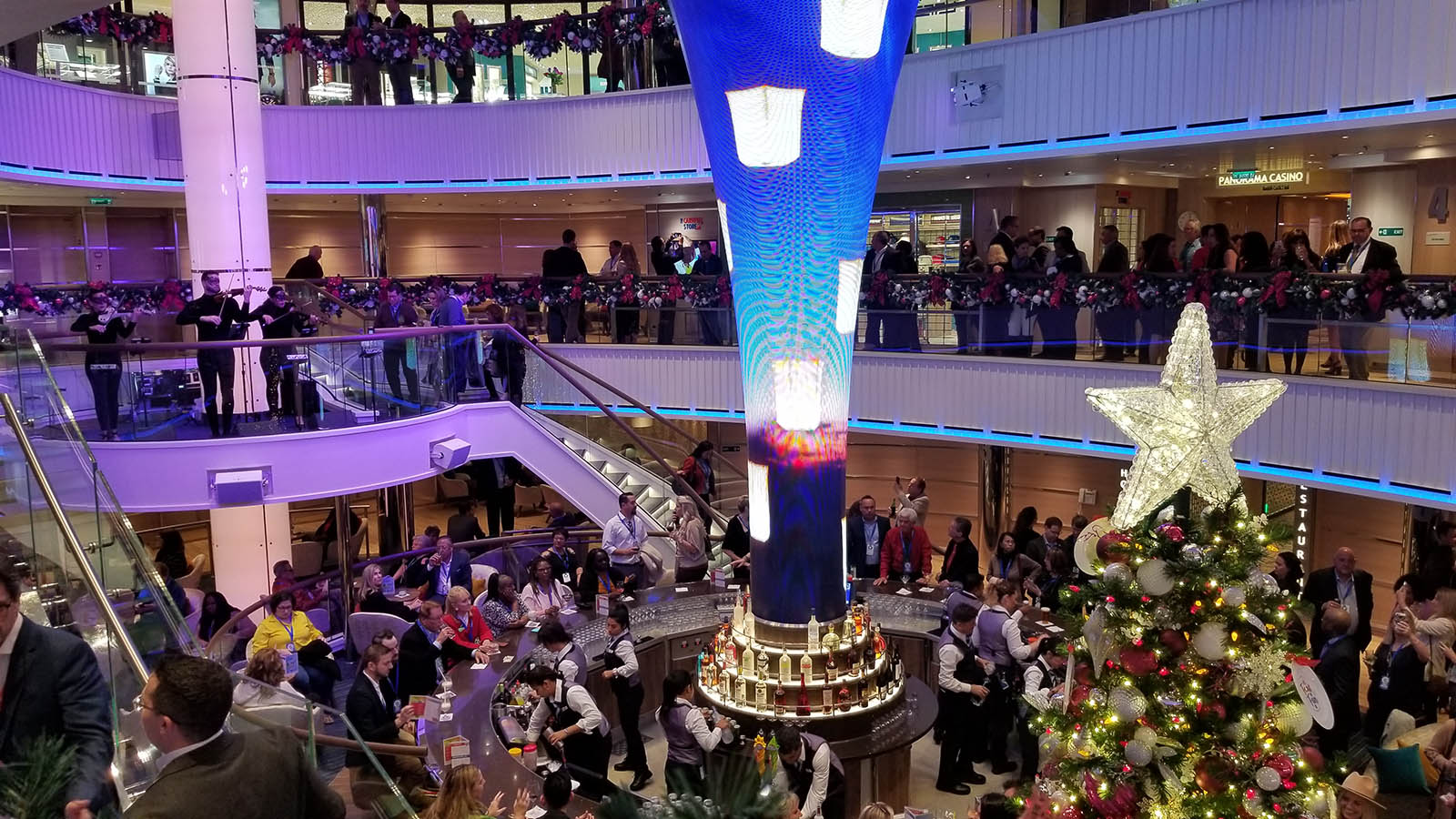 Carnival ship Christmas